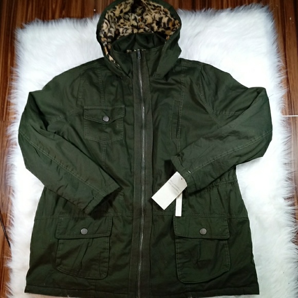 ashley outerwear green jacket